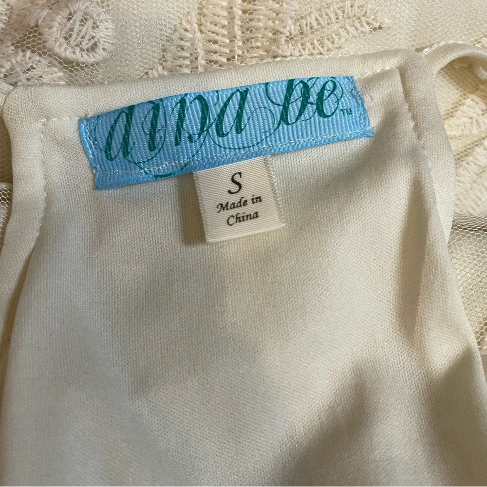 Shabby Chic Cream Embroidered Summer Dress